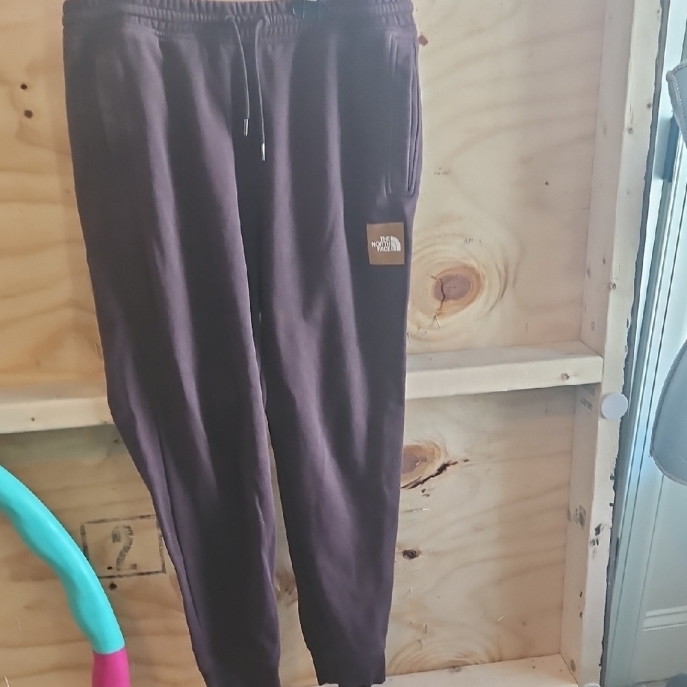 mens sz med brown the north face jogger pants